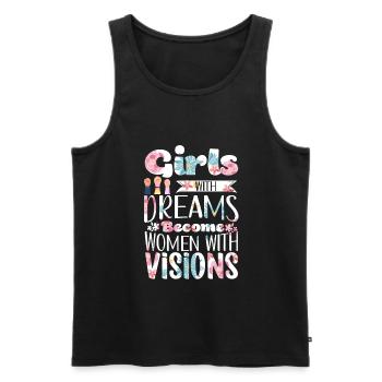 Feminist Womens Rights Female - Männer Premium Bio Tank Top - Schwarz - Vorne - Michal (187cm)