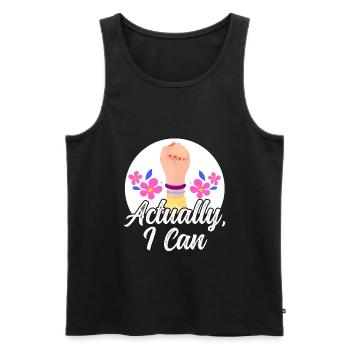 Feminist Womens Rights Female - Männer Premium Bio Tank Top - Schwarz - Vorne - Michal (187cm)