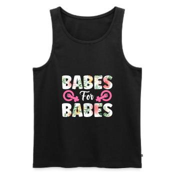 Feminist Womens Rights Female - Männer Premium Bio Tank Top - Schwarz - Vorne - Michal (187cm)