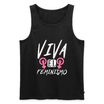 Feminist Womens Rights Female - Männer Premium Bio Tank Top - Schwarz - Vorne - Michal (187cm)