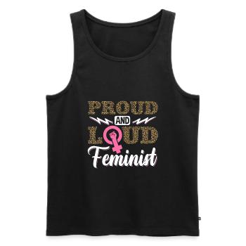 Feminist Womens Rights Female - Männer Premium Bio Tank Top - Schwarz - Vorne - Michal (187cm)