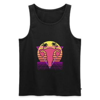 Feminist Womens Rights Female - Männer Premium Bio Tank Top - Schwarz - Vorne - Michal (187cm)