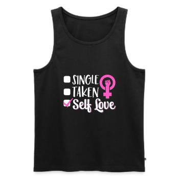 Feminist Womens Rights Female - Männer Premium Bio Tank Top - Schwarz - Vorne - Michal (187cm)