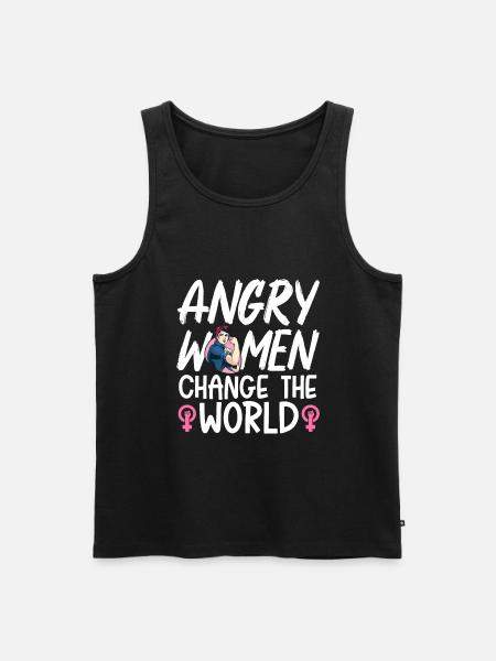 Feminist Women's Rights Female - Men's Premium Organic Tank Top - black