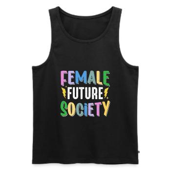 Feminist Womens Rights Female - Männer Premium Bio Tank Top - Schwarz - Vorne - Michal (187cm)