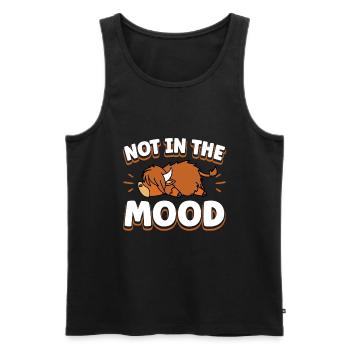 Scottish Highland Cattle Cow - Männer Premium Bio Tank Top - Schwarz - Vorne - Michal (187cm)