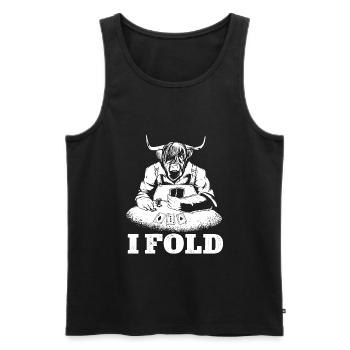 Scottish Highland Cattle Cow - Männer Premium Bio Tank Top - Schwarz - Vorne - AI Model Male 178 light (178cm)