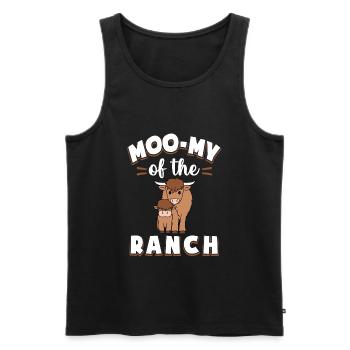 Scottish Highland Cattle Cow - Männer Premium Bio Tank Top - Schwarz - Vorne - Michal (187cm)
