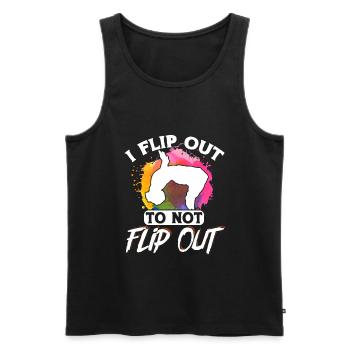 Parkour Freerunning Traceur - Männer Premium Bio Tank Top - Schwarz - Vorne - Michal (187cm)