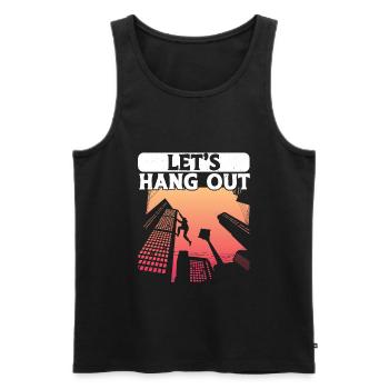 Parkour Freerunning Traceur - Männer Premium Bio Tank Top - Schwarz - Vorne - Michal (187cm)