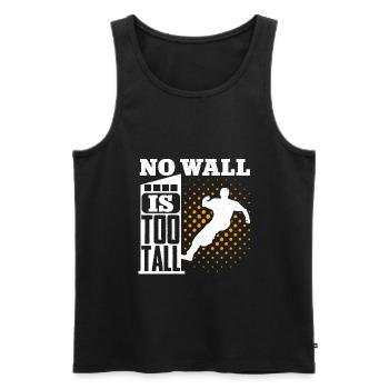 Parkour Freerunning Traceur - Männer Premium Bio Tank Top - Schwarz - Vorne - Michal (187cm)