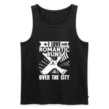 Parkour Freerunning Traceur - Männer Premium Bio Tank Top - Schwarz - Vorne - Michal (187cm)
