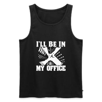 Parkour Freerunning Traceur - Männer Premium Bio Tank Top - Schwarz - Vorne - Michal (187cm)