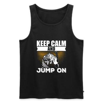 Parkour Freerunning Traceur - Männer Premium Bio Tank Top - Schwarz - Vorne - Michal (187cm)