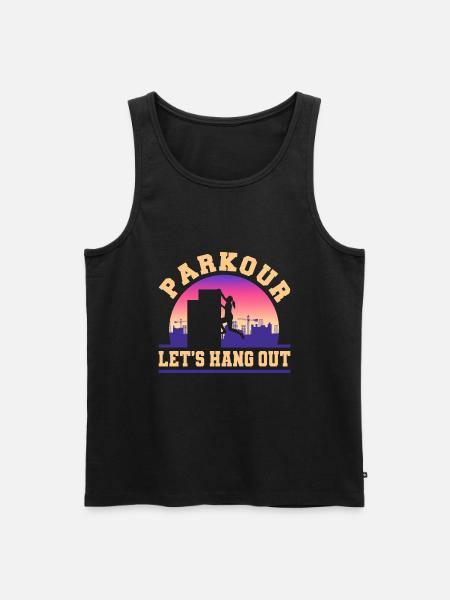 Parkour Freerunning Traceur - Männer Premium Bio Tank Top - Schwarz
