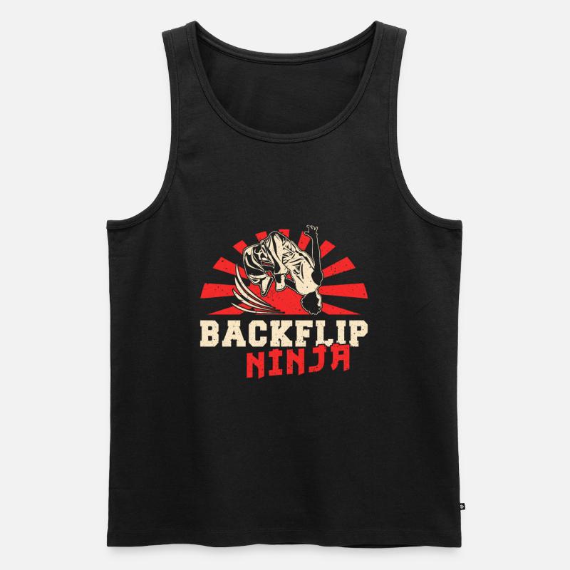 Parkour Freerunning Traceur - Männer Premium Bio Tank Top - Schwarz