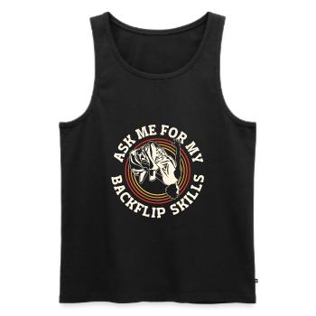 Parkour Freerunning Traceur - Männer Premium Bio Tank Top - Schwarz - Vorne - Michal (187cm)