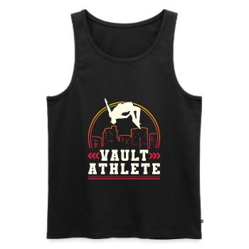 Parkour Freerunning Traceur - Männer Premium Bio Tank Top - Schwarz - Vorne - Michal (187cm)