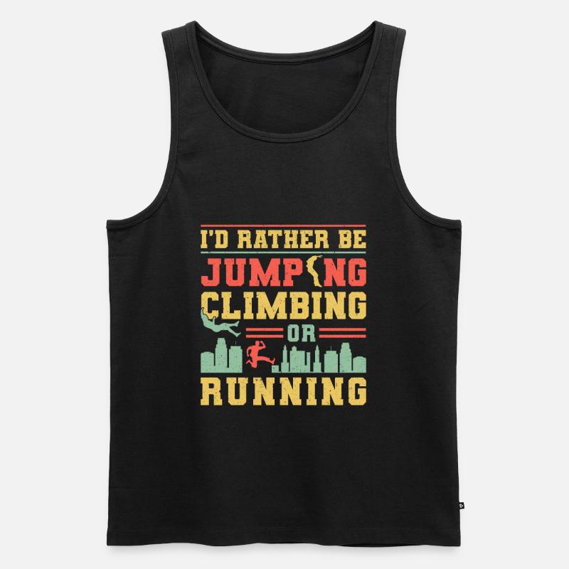 Parkour Freerunning Traceur - Männer Premium Bio Tank Top - Schwarz