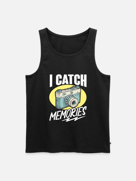 Photography Camera Lens Retro - Männer Premium Bio Tank Top - Schwarz