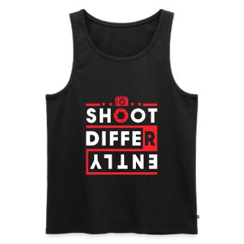 Photography Camera Lens - Männer Premium Bio Tank Top - Schwarz - Vorne - AI Model Male 178 light (178cm)