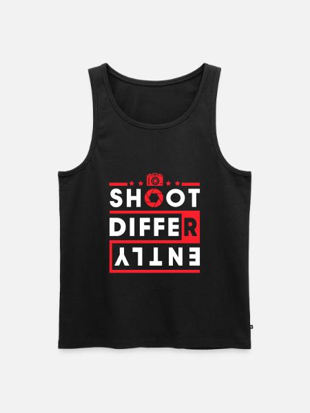 Photography Camera Lens - Männer Premium Bio Tank Top - Schwarz
