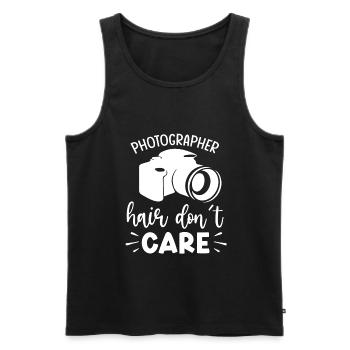 Photography Camera Lens - Männer Premium Bio Tank Top - Schwarz - Vorne - AI Model Male 178 light (178cm)