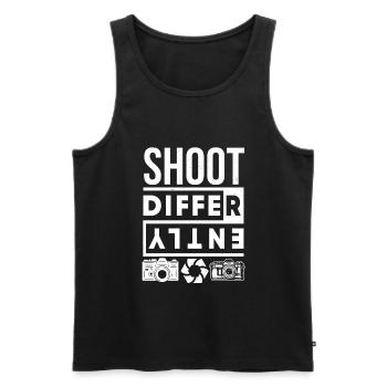 Photography Camera Lens - Männer Premium Bio Tank Top - Schwarz - Vorne - AI Model Male 178 light (178cm)