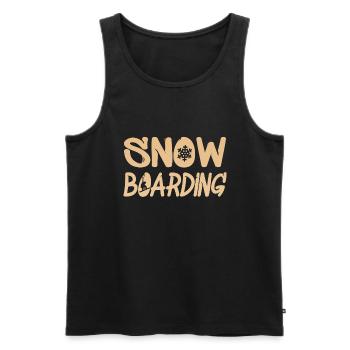snowboarding - Männer Premium Bio Tank Top - Schwarz - Vorne - Michal (187cm)