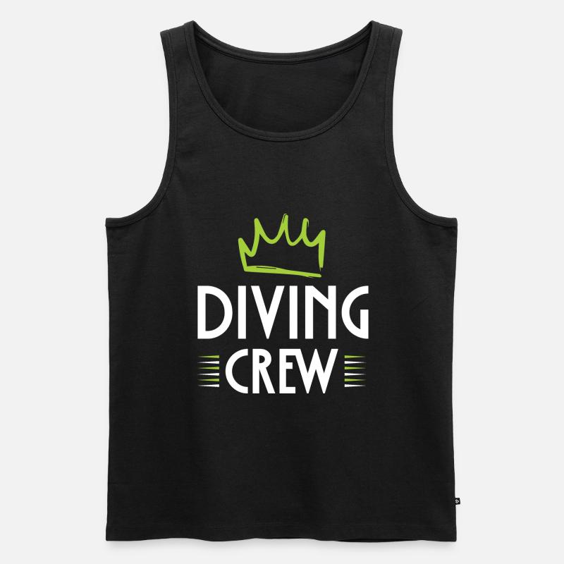 Diving Crew - Männer Premium Bio Tank Top - Schwarz