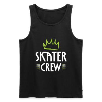 Skater Crew - Männer Premium Bio Tank Top - Schwarz - Vorne - AI Model Male 178 light (178cm)