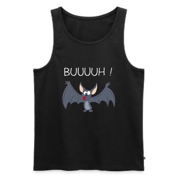 Fledermaus - Männer Premium Bio Tank Top - Schwarz - Vorne - AI Model Male 178 light (178cm)