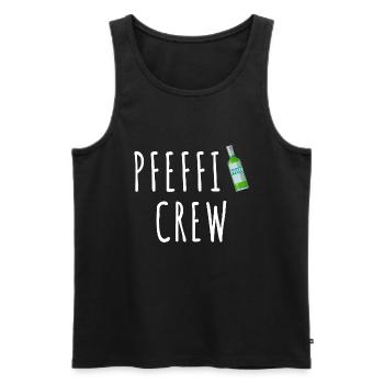 Pfefferminz Likör Pfeffi Vatertag Sauf - Männer Premium Bio Tank Top - Schwarz - Vorne - AI Model Male 178 light (178cm)