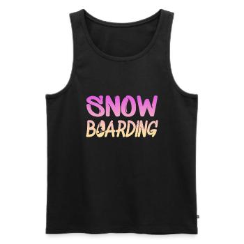 snowboarding - Männer Premium Bio Tank Top - Schwarz - Vorne - Michal (187cm)