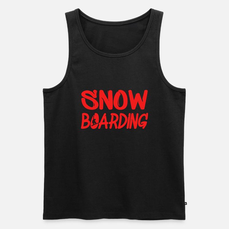 snowboarding - Männer Premium Bio Tank Top - Schwarz