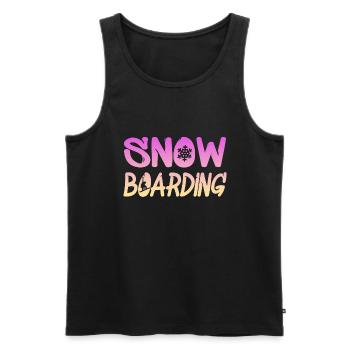 snowboarding - Männer Premium Bio Tank Top - Schwarz - Vorne - Michal (187cm)