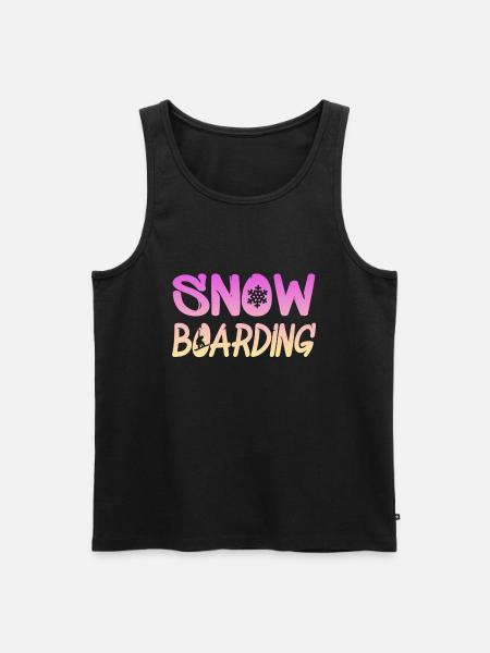 snowboarding - Männer Premium Bio Tank Top - Schwarz