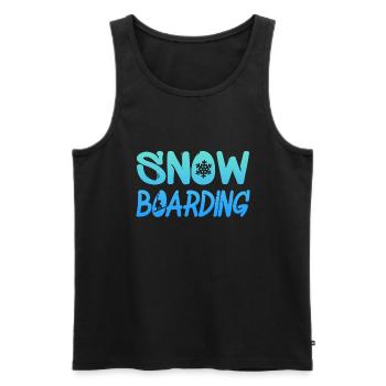 snowboarding - Männer Premium Bio Tank Top - Schwarz - Vorne - Michal (187cm)