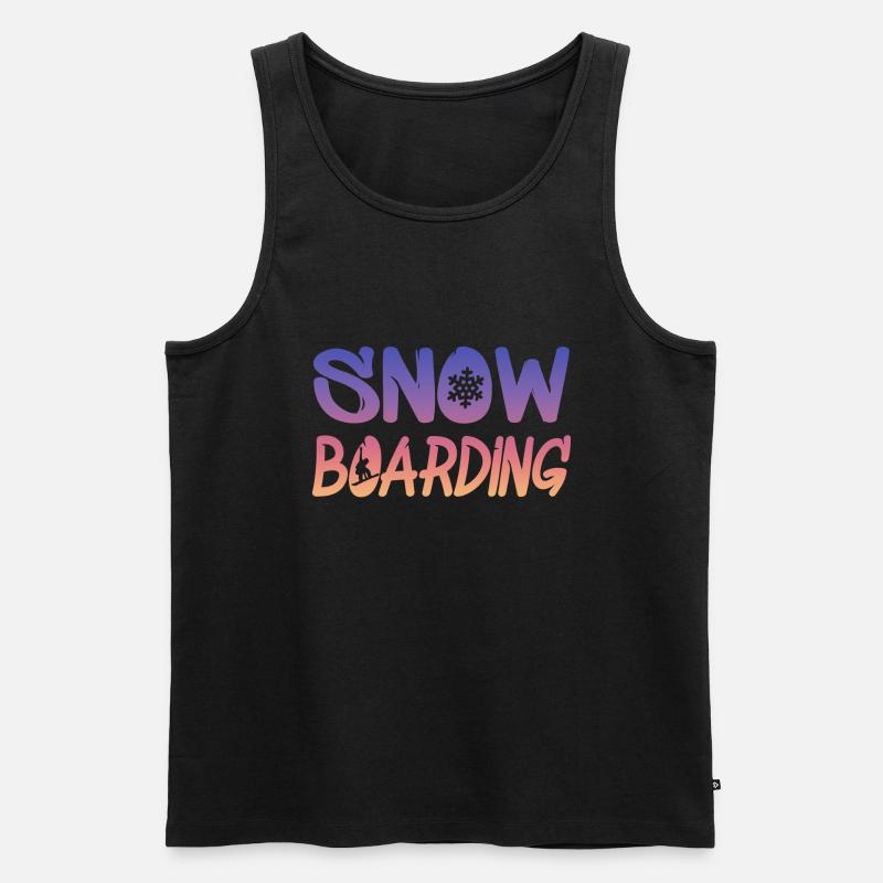 snowboarding - Männer Premium Bio Tank Top - Schwarz