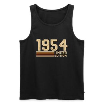 Jahrgang 1954 Geburtstag - Geschenk 1954 Jahrgang 1954 - Männer Premium Bio Tank Top - Schwarz - Vorne - Michal (187cm)