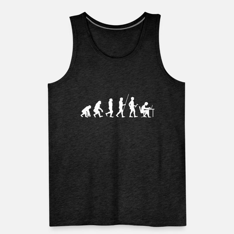 Evolution Programmierer Coder Entwickler Nerd Geek Männer Premium Bio Tank Top