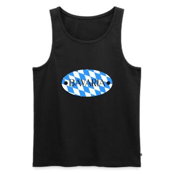 Bavaria - Bayern - Männer Premium Bio Tank Top - Schwarz - Vorne - Michal (187cm)