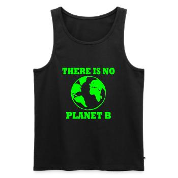 There is no planet B - Débardeur bio Premium Homme - noir - Devant - AI Model Male 178 light (178cm)