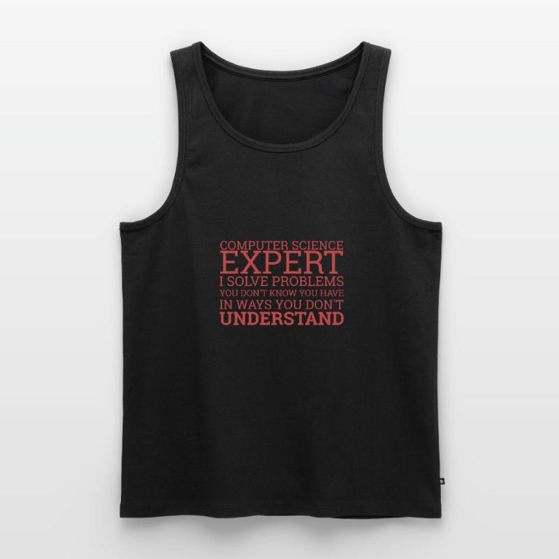 "Computer Science Expert Problem | Computer Science" Men's Premium Organic Tank Top
