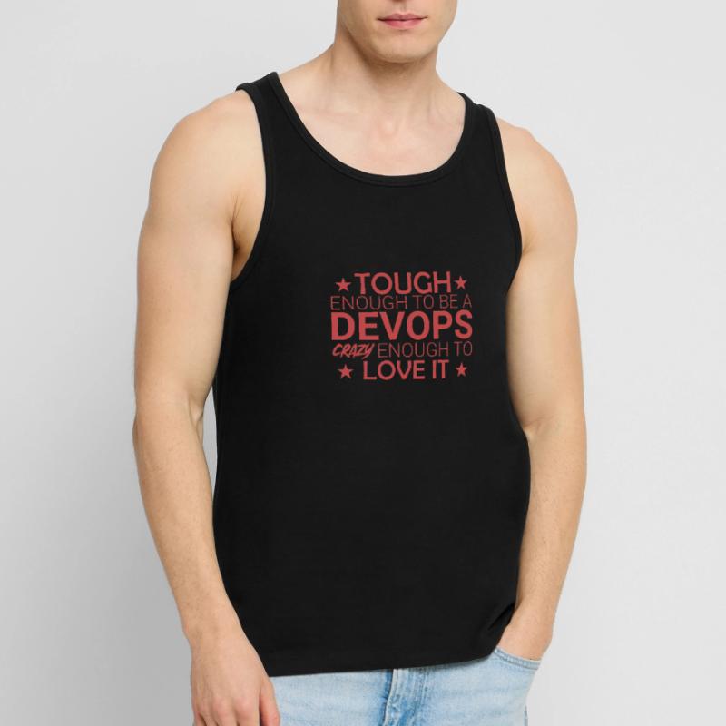 "DevOps Crazy | Software Development" Men's Premium Organic Tank Top