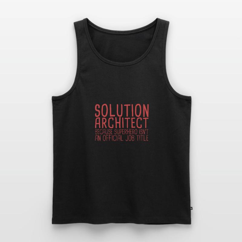 Solution Architect Superhero| Solution Architecture Men's Premium Organic Tank Top