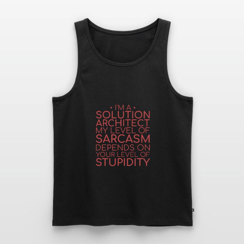 | de sarcasme de l’architecte de solutions Solution Architecture Débardeur bio Premium Homme