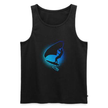 hydrofoil women men wingsurfing foilwing - Men's Premium Organic Tank Top - black - Front - AI Model Male 178 light (178cm)