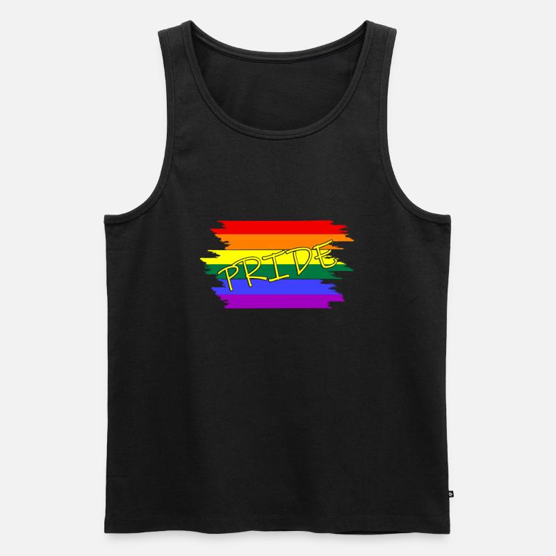 Pride, LGBTQ - Männer Premium Bio Tank Top - Schwarz