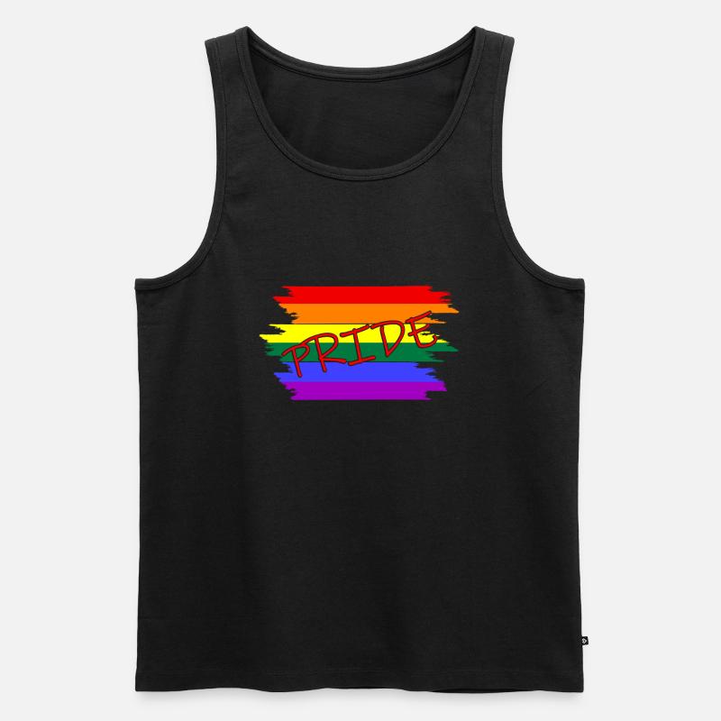Pride - Männer Premium Bio Tank Top - Schwarz